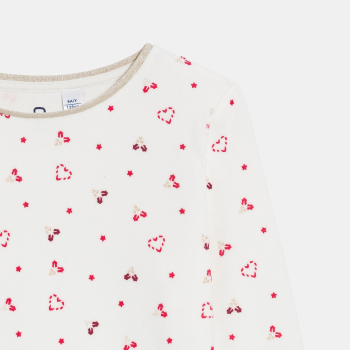 بيجاما قطعتين مخملية باللون...